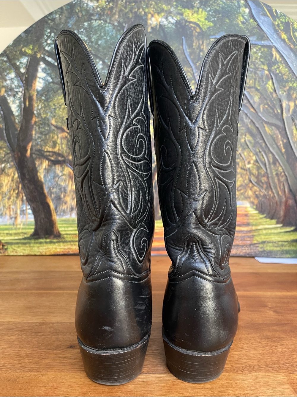 Lucchese boots exclusive for thieves market Leather Cowboy Boots 11 - Picture 5 of 13
